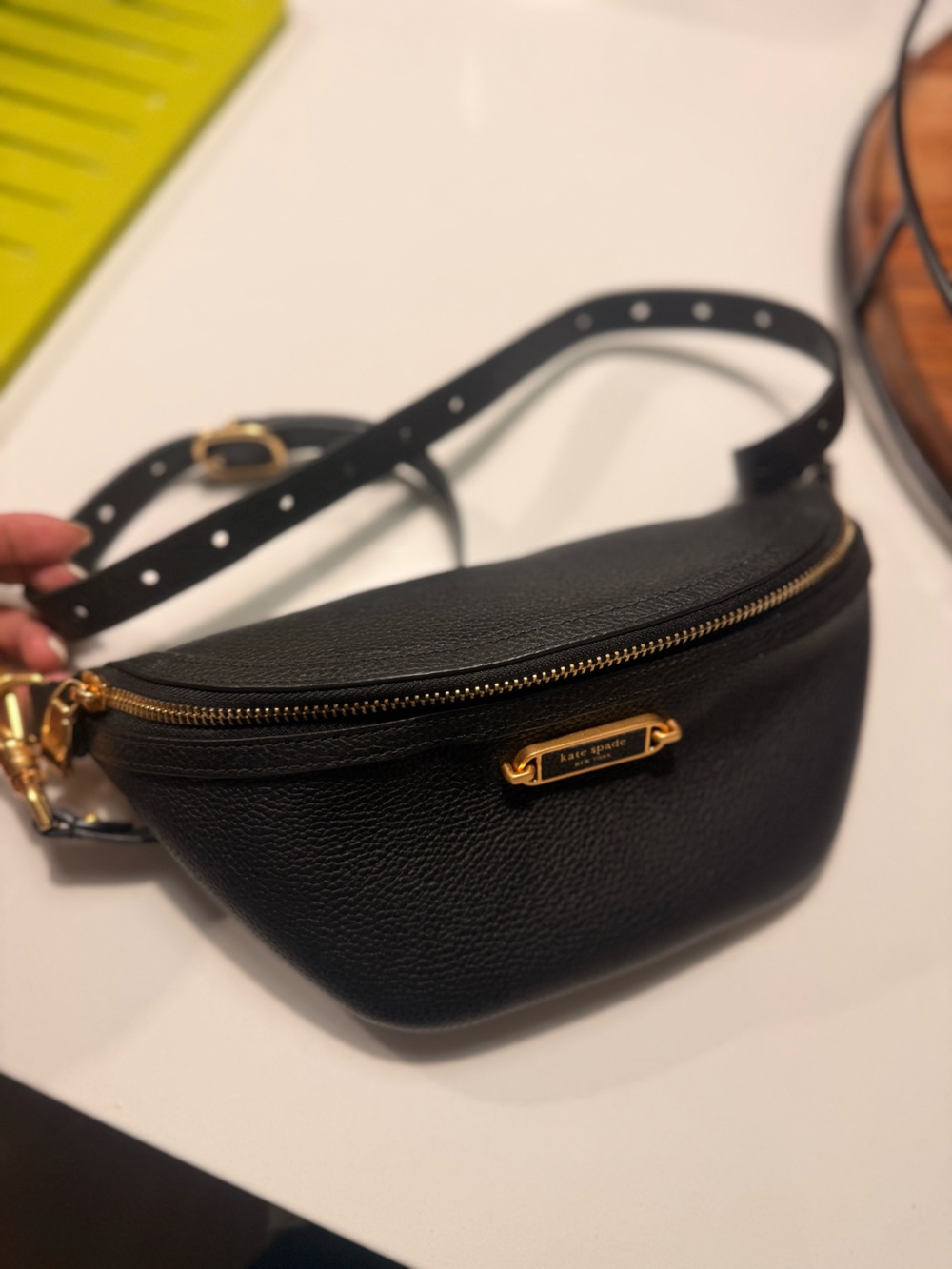 kate spade Gramercy Pebbled Leather Small Belt Bag
